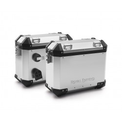 Seitenkofferset 26l silber